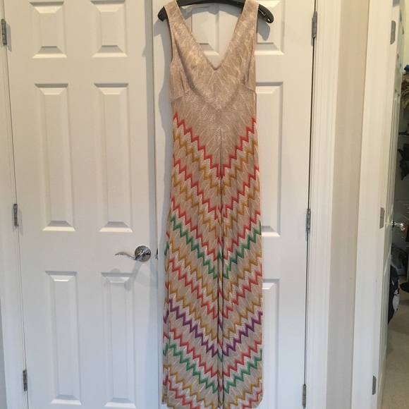 missoni gold dress